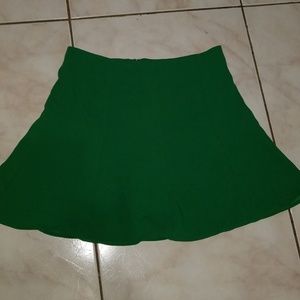 Green skater skirt